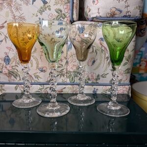 Vtg Liqueur Glasses